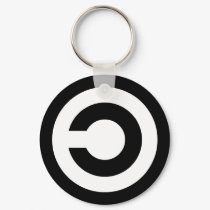 Copyleft - information wants to be free keychains