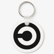 Copyleft - information wants to be free keychains