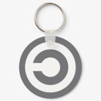 Copyleft - information wants to be free keychains