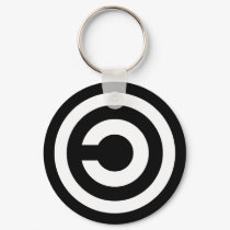 Copyleft - information wants to be free keychains