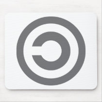 Copyleft - information wants to be free mouse mat