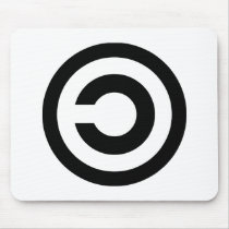 Copyleft - information wants to be free mouse pad