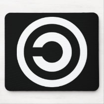 Copyleft - information wants to be free mouse mats