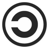 Copyleft - information wants to be free stickers by strk3 Copyleft - information wants to be free stickers