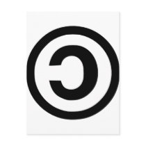 Copyleft postcards