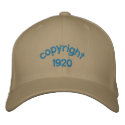 Copyright 1920 embroidered hats by smallhandsdesigns Copyright 1920 embroidered hats