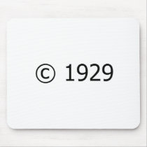 Copyright 1929 mousepads