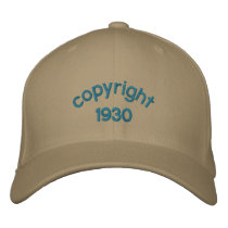 copyright 1930 baseball cap
