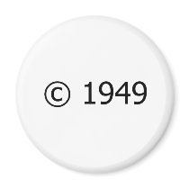 Copyright 1949 fridge magnet