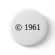 Copyright 1961 pin