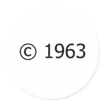 Copyright 1963 stickers by smallhandsdesigns Copyright 1963 stickers