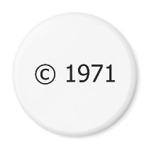 Copyright 1971 magnets