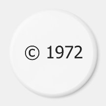 Copyright 1972 magnets
