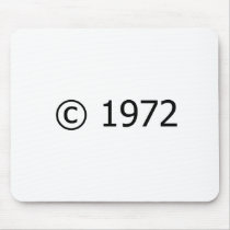 Copyright 1972 mouse pad