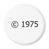Copyright 1975 magnets