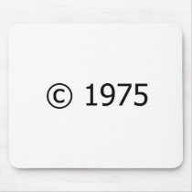Copyright 1975 mouse pad