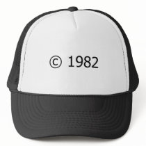 Copyright 1982 mesh hats