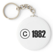 Copyright 1982 key chain