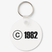 Copyright 1982 keychains
