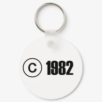 Copyright 1982 keychains