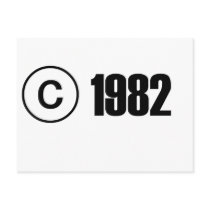 Copyright 1982 post card
