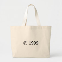 Copyright 1999 canvas bag