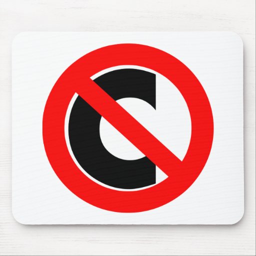 COPYRIGHT SYMBOL MOUSE PADS