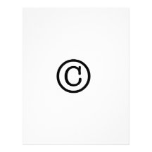 Copyright T-shirt Personalized Letterhead