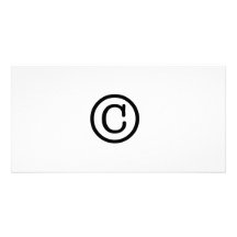 Copyright T-shirt Personalized Photo Card