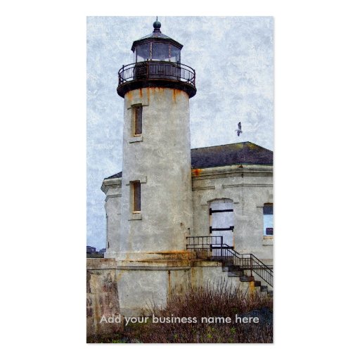Coquille River Lighthouse Business Card (front side)