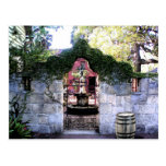 Coquina Wall coutyard in Old Saint Augustine Villa postcards