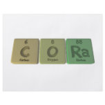 Cora as Carbon Oxygen Radium flyers