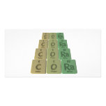 Cora as Carbon Oxygen Radium Photo Greeting Card