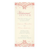 Coral and Pink Rehearsal Dinner Invitation invitations