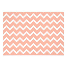 Coral and White Zig Zag Pattern. Announcements