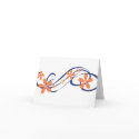 Coral Blue Tropical Design cards