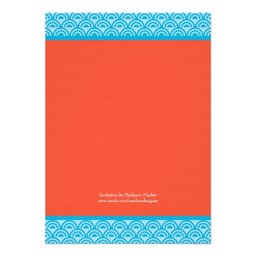 Coral Bridal Shower Invitation