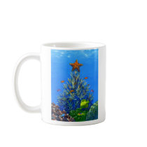 Coral Christmas Tree mug