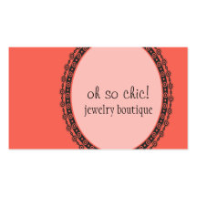 Coral & Circle Frame : Business Card