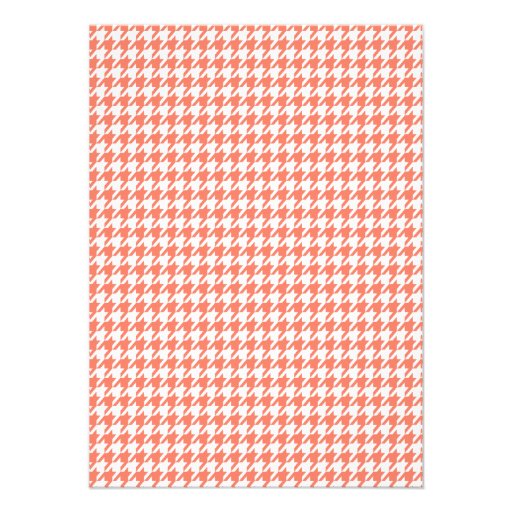 Coral Color Houndstooth; Chalkboard look Announcements
