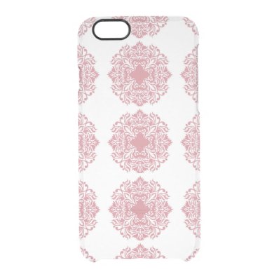 Coral Damask iPhone 6 Clear Case