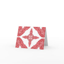 coral design note card