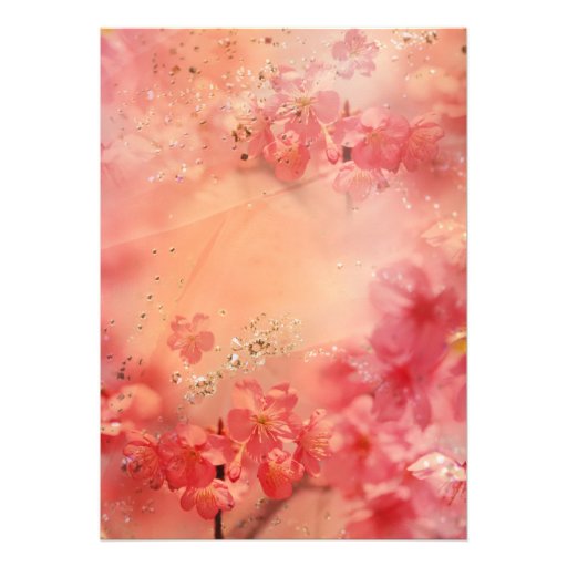 Coral Floral Sparkle Retirement Party Invitations