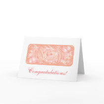coral flowers cards