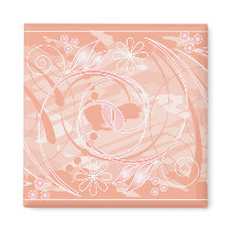 coral flowers magnets