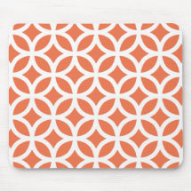 Coral Geometric Mousepads