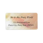 Coral Iris Beard And Petals Address Label