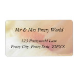 Coral Iris Beard And Petals Shipping Labels