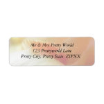 Coral Iris Beard And Petals Custom Return Address Labels