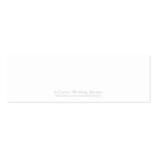 Coral/Mint Green Wedding Website Information Cards Business Cards (back side)